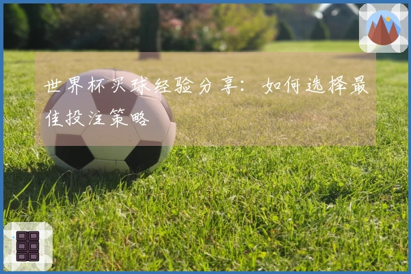世界杯买球经验分享：如何选择最佳投注策略